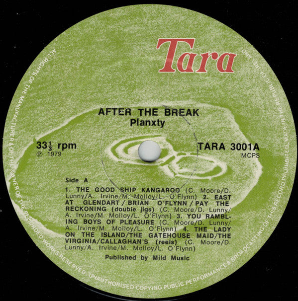 Planxty : After The Break (LP, Album)