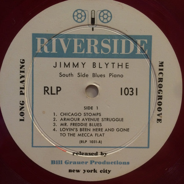 Jimmy Blythe : South Side Blues Piano (10", Comp, Red)