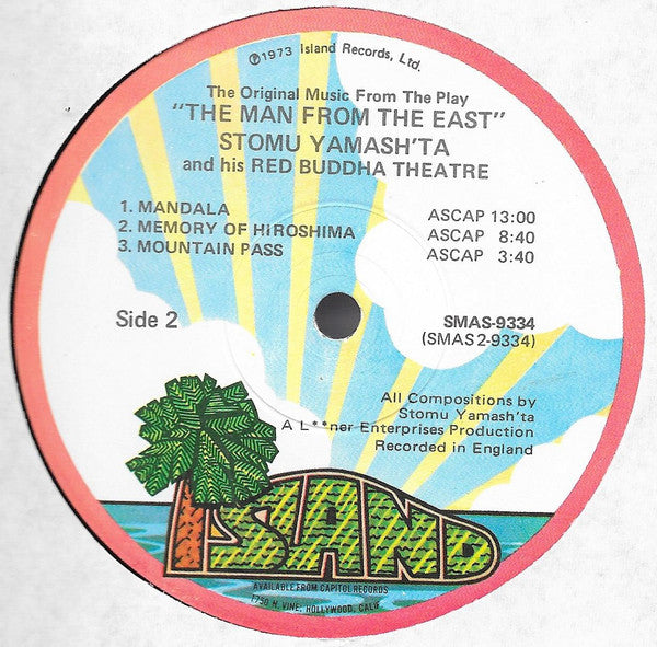 Stomu Yamash'ta's Red Buddha Theatre : The Original Music From The Play "The Man From The East" (LP, Album)