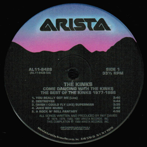 The Kinks : Come Dancing With The Kinks (The Best Of The Kinks 1977-1986) (2xLP, Comp, Ind)