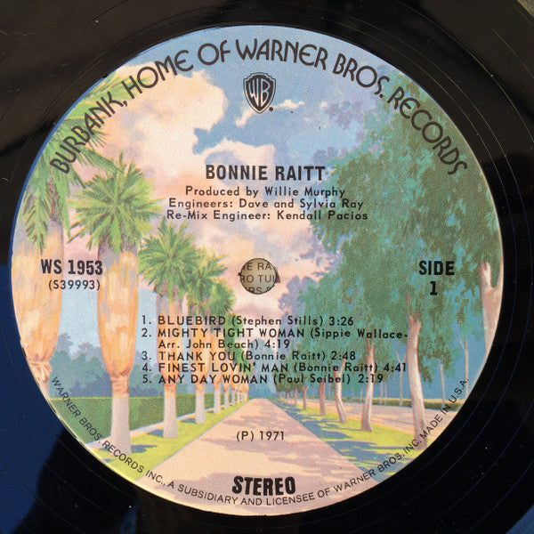 Bonnie Raitt : Bonnie Raitt (LP, Album, RE, RP, San)