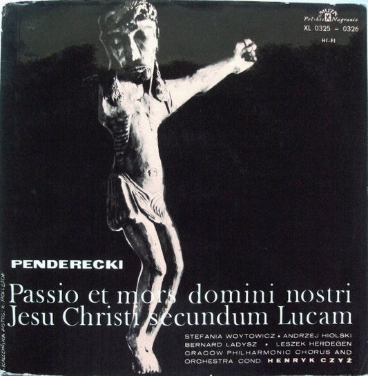 Penderecki* : Passio Et Mors Domini Nostri Jesu Christi Secundum Lucam (2xLP, Album, Mono, Gat)