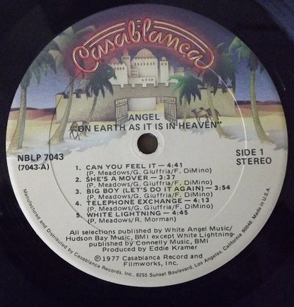 Angel (24) : On Earth As It Is In Heaven (LP, Album, Kee)