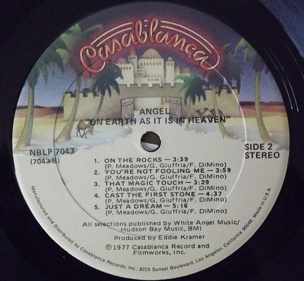 Angel (24) : On Earth As It Is In Heaven (LP, Album, Kee)
