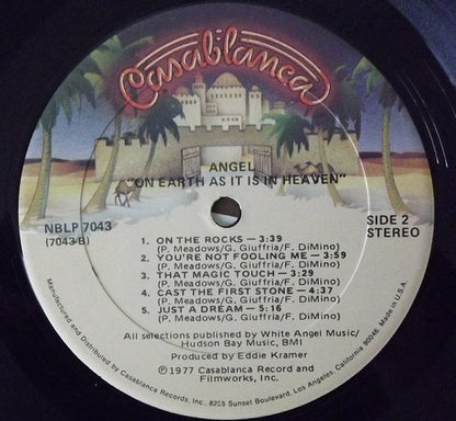Angel (24) : On Earth As It Is In Heaven (LP, Album, Kee)