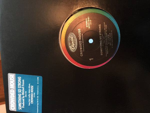 Crowded House : Something So Strong (12", Single, Promo)