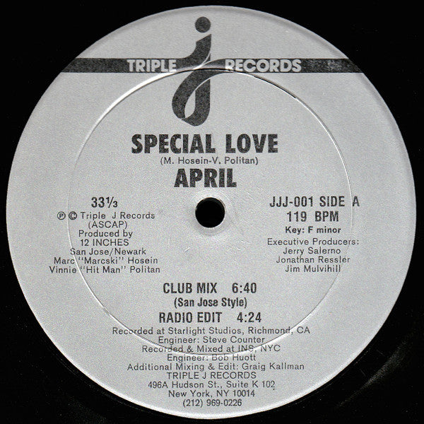 April (2) : Special Love (12")