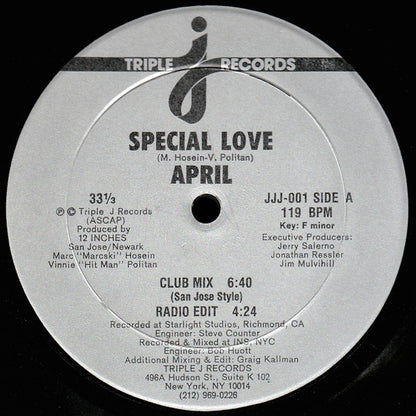 April (2) : Special Love (12")
