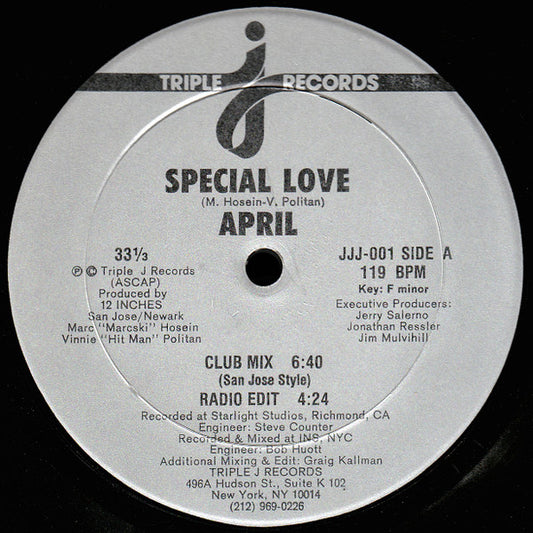 April (2) : Special Love (12")