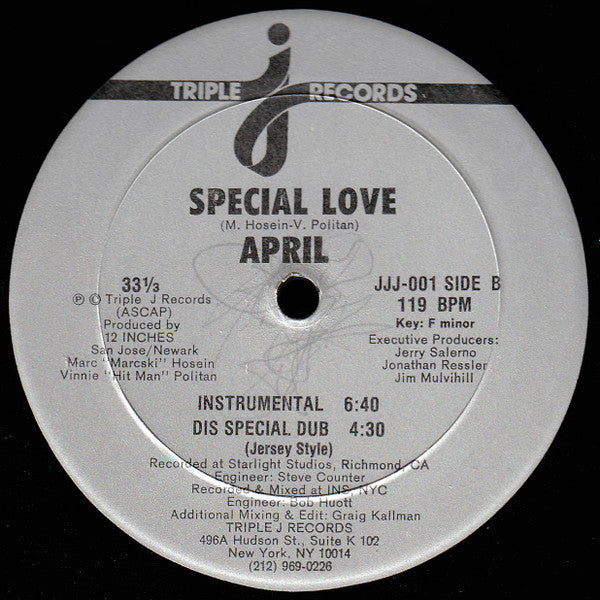 April (2) : Special Love (12")