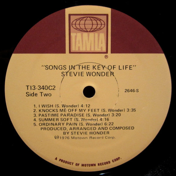 Stevie Wonder : Songs In The Key Of Life (2xLP, Album, Sup + 7", EP + Album, Gat)