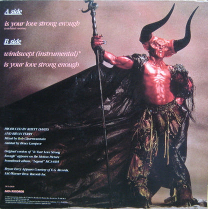 Bryan Ferry : Is Your Love Strong Enough (Extended Version) (12")