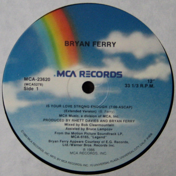 Bryan Ferry : Is Your Love Strong Enough (Extended Version) (12")