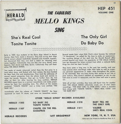 The Mello Kings : The Fabulous Mello-Kings (7", EP)