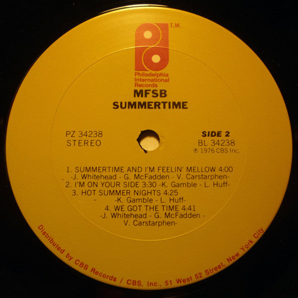 MFSB : Summertime (LP, Album)
