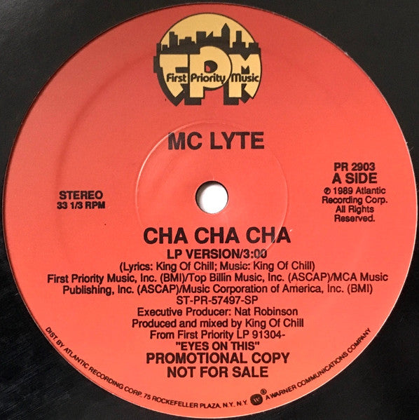 MC Lyte : Cha Cha Cha (12", Promo)
