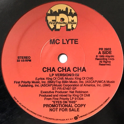 MC Lyte : Cha Cha Cha (12", Promo)