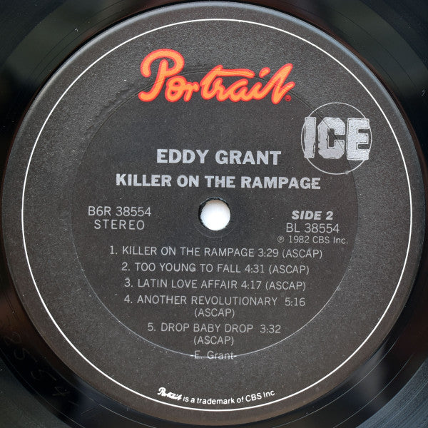 Eddy Grant : Killer On The Rampage (LP, Album, Pit)