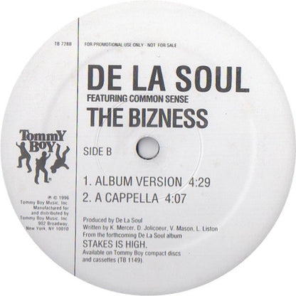 De La Soul Featuring Common : The Bizness (12", Promo)