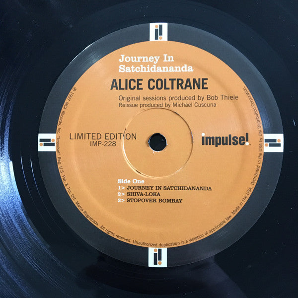 Alice Coltrane Featuring Pharoah Sanders : Journey In Satchidananda (LP, Album, Ltd, RE, 180)