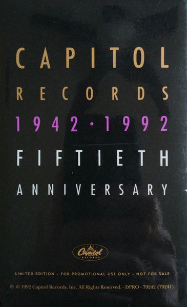 Various : Capitol Records 1942-1992 Fiftieth Anniversary (8xCD, Comp, Mono, Ltd, Promo + Box)