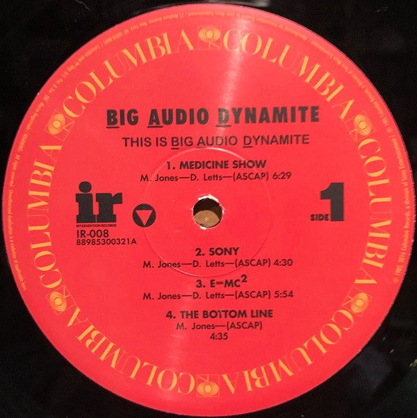 Big Audio Dynamite : This Is Big Audio Dynamite (LP, Album, RE, RM, 180)