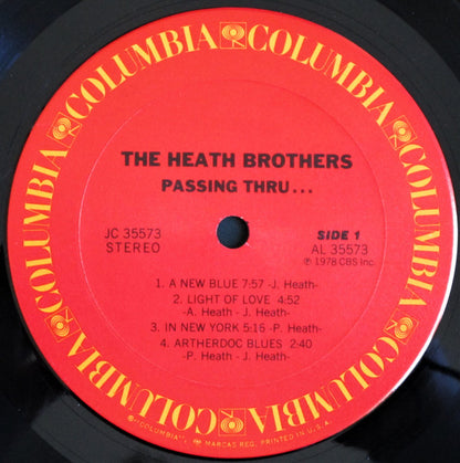 The Heath Brothers : Passing Thru... (LP, Album)