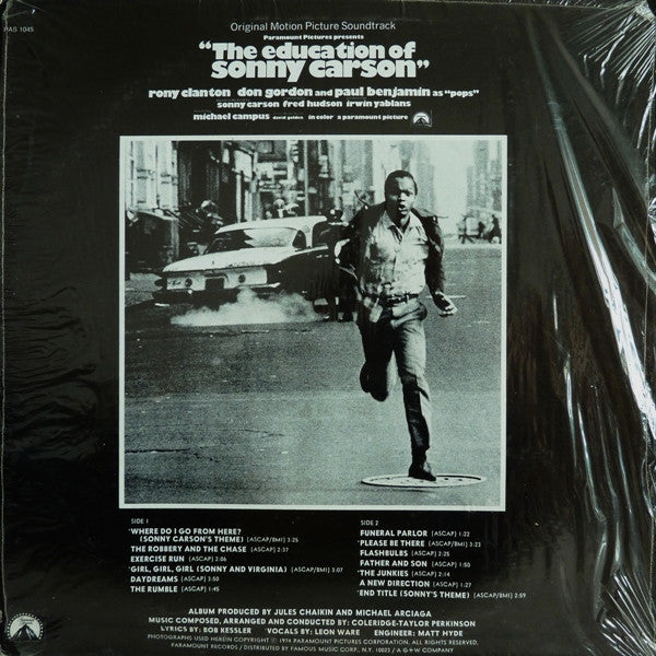 Coleridge-Taylor Perkinson : The Education Of Sonny Carson (Original Motion Picture Soundtrack) (LP, Album)