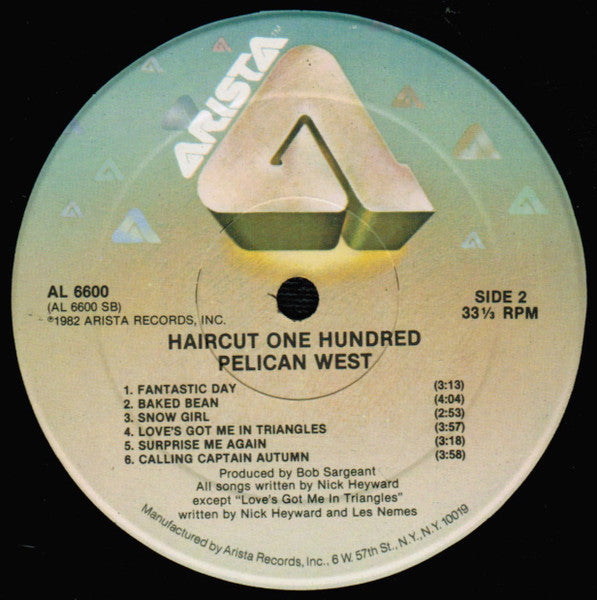 Haircut One Hundred : Pelican West (LP, Album, Hau)