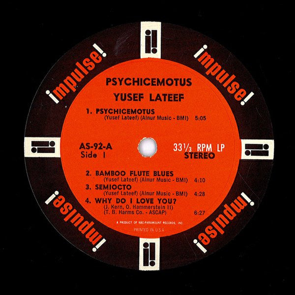 Yusef Lateef : Psychicemotus (LP, Album)