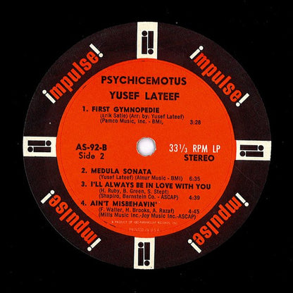 Yusef Lateef : Psychicemotus (LP, Album)