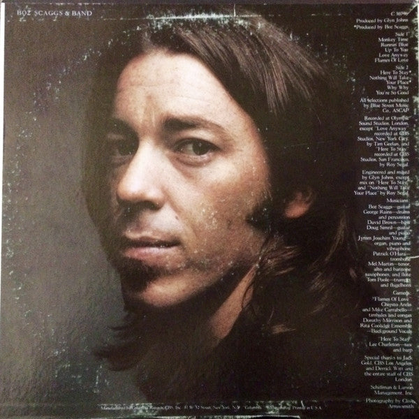 Boz Scaggs & Band : Boz Scaggs & Band (LP, Album)