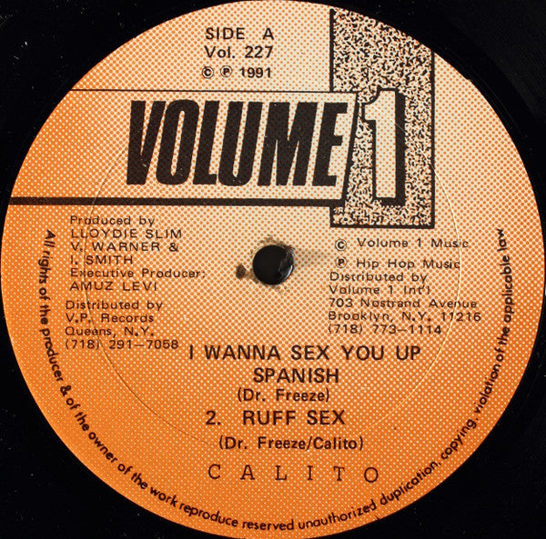 Calito : I Wanna Sex You Up (12")