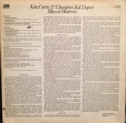 King Curtis & Champion Jack Dupree : Blues At Montreux (LP, Album, RI;)