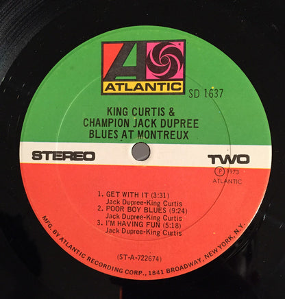 King Curtis & Champion Jack Dupree : Blues At Montreux (LP, Album, RI;)