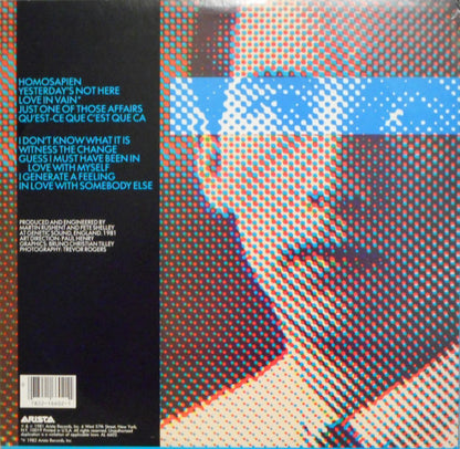 Pete Shelley : Homosapien (LP, Album, Ter)
