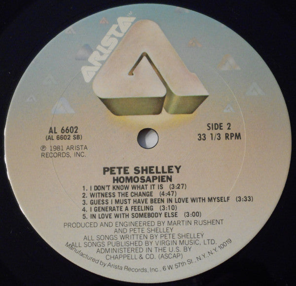 Pete Shelley : Homosapien (LP, Album, Ter)