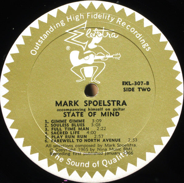 Mark Spoelstra : State Of Mind (LP, Album, Mono)
