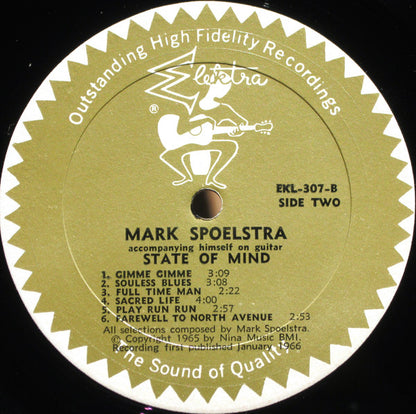 Mark Spoelstra : State Of Mind (LP, Album, Mono)