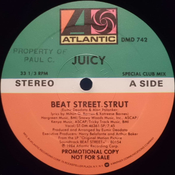 Juicy : Beat Street Strut (12", Promo)