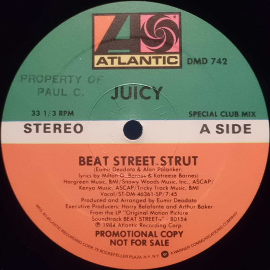 Juicy : Beat Street Strut (12", Promo)