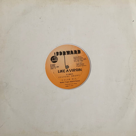 Culture Brown : Like A Virgin (12")