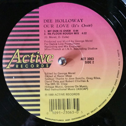 Dee Holloway : Our Love (It's Over) (12")