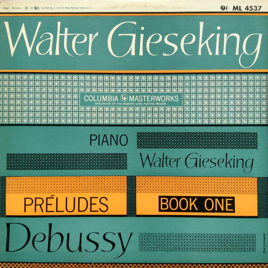 Walter Gieseking, Claude Debussy : Préludes – Book One (LP, Mono)