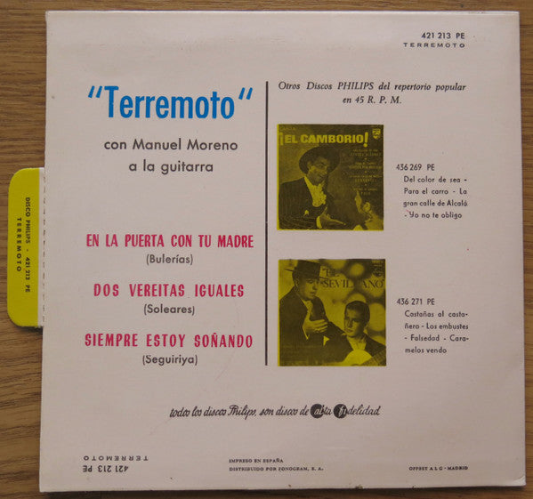 Terremoto De Jerez : En la Puerta Con Tu Madre (7", EP, Mono, RE)