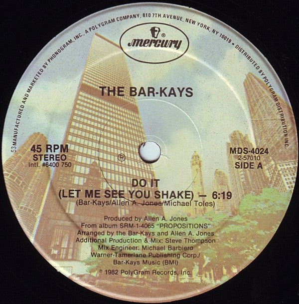 Bar-Kays : Do It (Let Me See You Shake) (12")