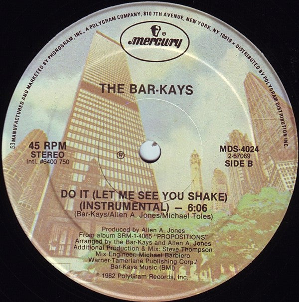 Bar-Kays : Do It (Let Me See You Shake) (12")
