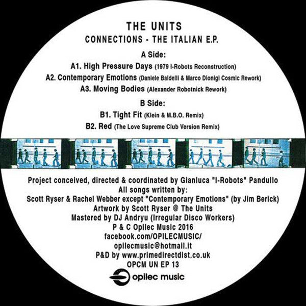 Units : Connections - The Italian E.P. (12", EP)