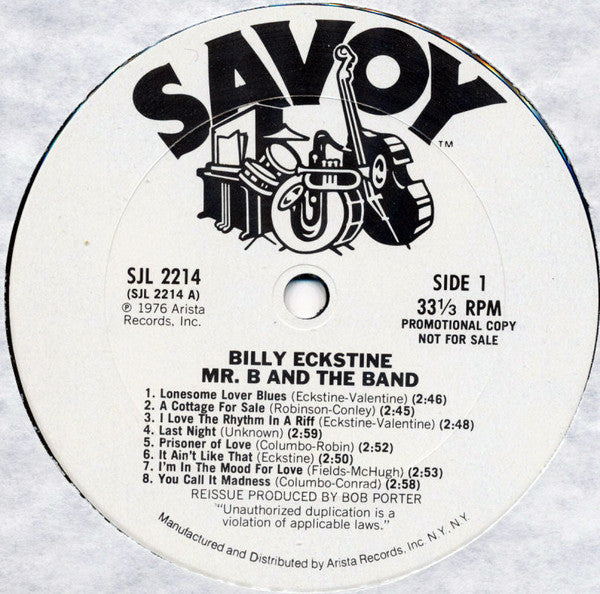 Billy Eckstine : Mister B. And The Band (2xLP, Comp, Promo)