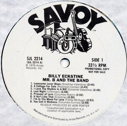 Billy Eckstine : Mister B. And The Band (2xLP, Comp, Promo)